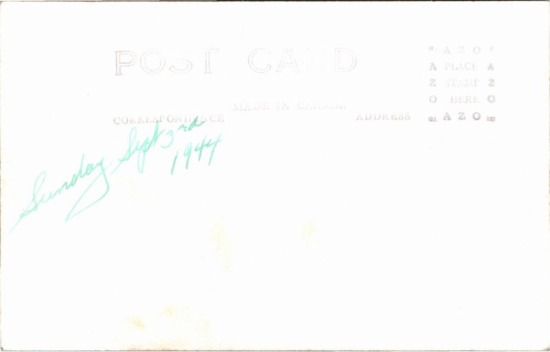 RPPC Real Photo Postcard British Columbia Terrace Orchard Skeena Region 1944 K96