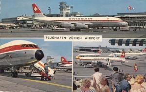 B77122 flughafen zurich airport  airport aviation scan front/back image