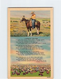 Postcard Cowboys Prayer