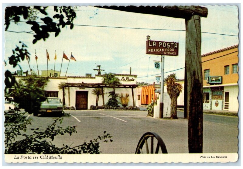1975 La Posta Restaurant Mexican Food In Old Mesilla New Mexico NM Postcard