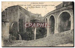 Old Postcard St Rome du Tarn Les Petites Cascades Viaduct and the Old Mill