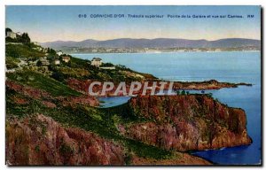 Old Postcard Corniche D & # 39Or Theoule Superieur Pointe de la Galere overlo...