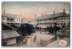 Kyoto Japan Postcard Kyoto Hotel and Buildings Near c1910 Antique Unposted