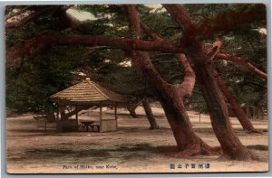 Postcard Kobe Japan c1920 Park of Maiko Hand Coloured