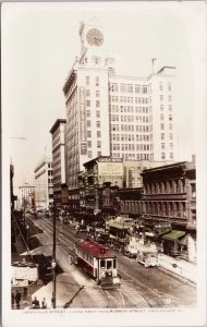 Granville Street Vancouver BC British Columbia Gowen Sutton RPPC Postcard H54