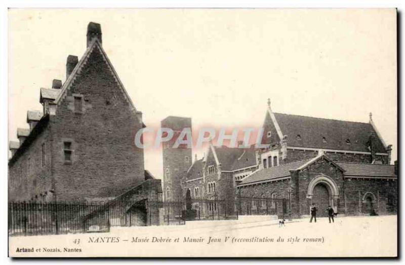 Nantes - Museum and Mansion Dobree Jaen V Old Postcard