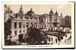 Old Postcard Monte Carlo Casino Facade