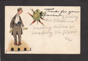 Thanks for your Favour Favor 1906 Write Away Tuck & Sons Postcard Series 130
