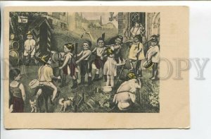 462347 MULTIPLE BABIES little Soldiers on Pots ARMY Vintage postcard COLLAGE