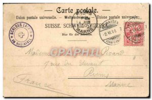 Postcard Old Rheinfall und Schloss Laufen