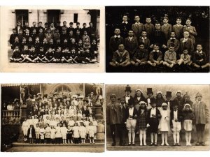 SCHOOL CLASSES FRANCE REAL PHOTO 49 Vintage Postcards Pre-1940 (L6003)