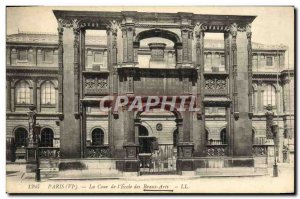 Old Postcard Paris Court of L & # 39Ecole Fine Arts