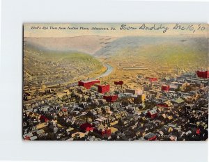 Postcard Bird's Eye View from Incline Plane Johnstown Pennsylvania USA