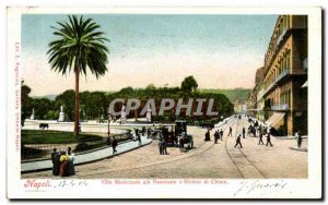 Postcard Old Italy Villa Italia Napoli Municipal gia Nazionale e Riviera di C...