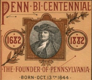 1882 PA Bi-Centennial William Pen Signing Treaty A.C. Yates & Co. P221