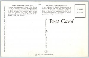 London England 1950s Postcard The Coronation Procession