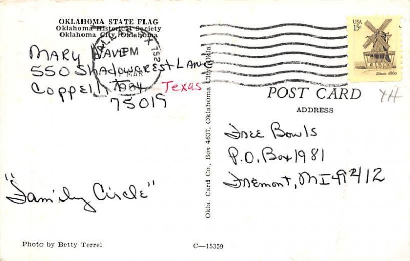 Greetings Oklahoma State Flag State Flag OK 