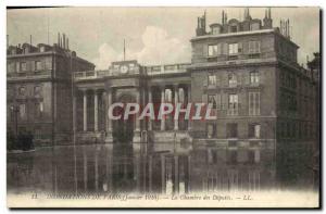 Old Postcard From Paris Floods The Chamber Of Deputies