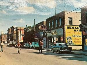 Postcar Water Street, looking East, Campbellton, New Brunswick.      U6