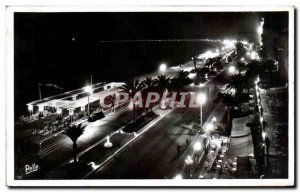 Old Postcard Nice Night The Promenade Des Anglais