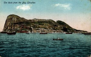 Gibraltar The Rock From The Bay Vintage Postcard 08.57