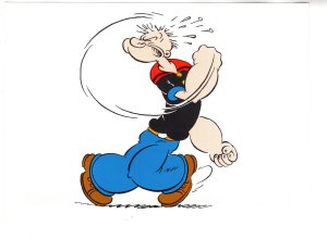 Popeye Fighting, 5 X 7 inch Image from 1994 Calendar