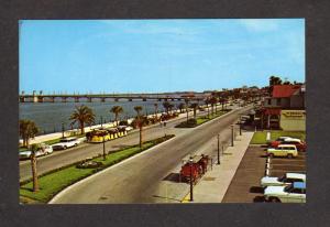 Fl Bay Front Matanzas Bay Bridge Of Lions St Augustine Florida Postcard