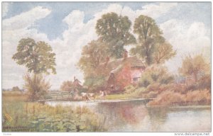 RAPHAEL TUCK & SONS´, #7114; HAMPSHIRE, England, 1900-1910´s; The River Far...