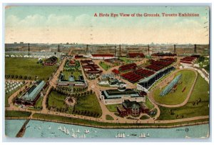 1912 A Birds Eye View of the Grounds Toronto Exhibition Ontario Canada Postcard