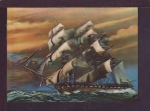 Sailing Ship 3D Post Card 2800