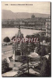 Switzerland - Geneva - and Brunswick Monument - Old Postcard