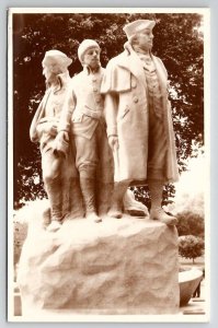 Marietta OH Colonizers Of The West Monument RPPC Real Photo Postcard X23