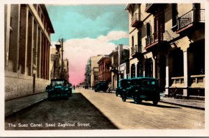 Egypt The Suez Canal Saad Zaghloul Street