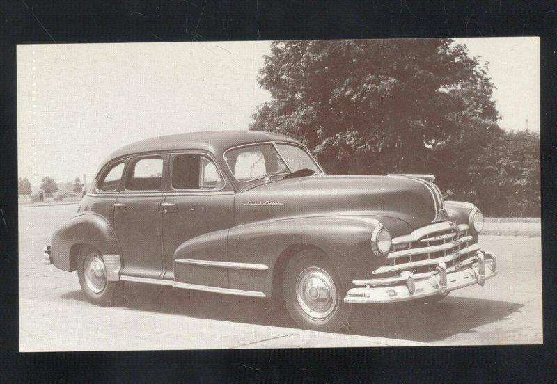 1948 PONTIAC TORPEDO STREAMLINER VINTAGE CAR DEALER ADVERTISING POSTCARD