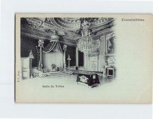 Postcard Salle du Trône Fontainebleau France