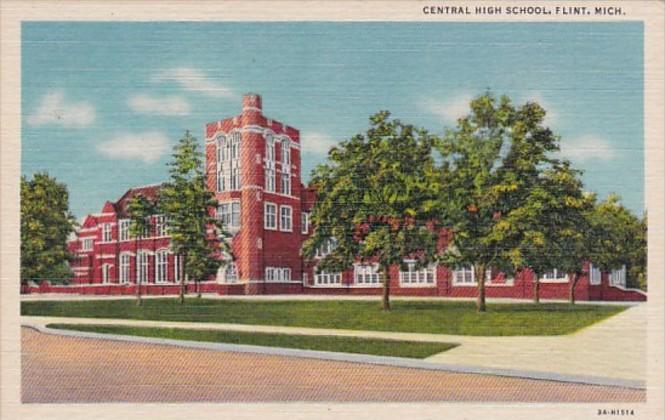 Central High School Flint Michigan Curteich