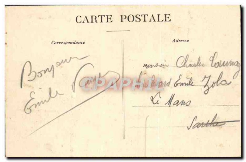 Old Postcard Les Cotes De La Manche Wave Effect Offshore