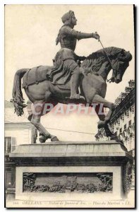 Postcard Old Orleans Statue of Joan of Arc Place du Martroi