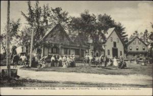 West Baldwin Pine Grove Cottage c1910 Postcard