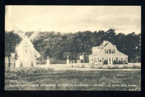 Osterville, Massachusetts/Mass/MA Postcard, Quaint Gate Lodge, Cape Cod, 1951!