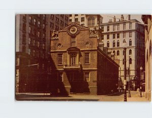 Postcard Old State House Boston Massachusetts USA