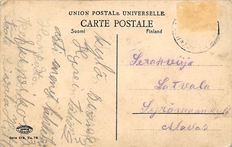 Titania Finland SS Co Ship Postal Used Unknown, Missing Stamp 