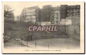 Old Postcard Paris Les Arenes Roman rue Monge