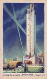 Havoline Thermometer Century Of Progress International Exposition Chicago Wor...