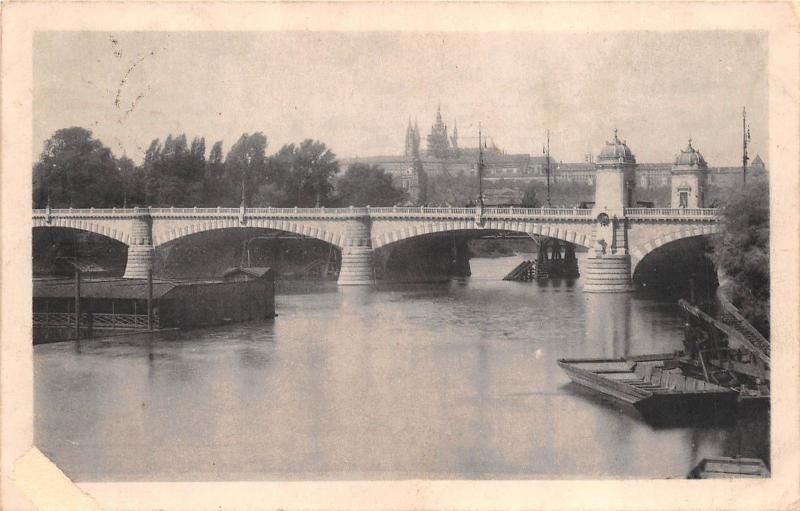 bg18626 Praga prag 1913 Franz Kaiser Brucke bridge   czech republic