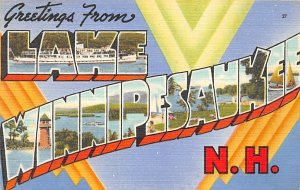 Greetings From Lake Winnipesaukee, New Hampshire USA 1949 