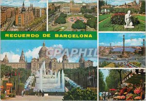 Postcard Modern Recuerdo de Barcelona