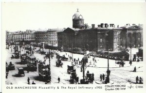 Lancashire Postcard - Old Manchester - Piccadilly & The Royal Infirmary  U820