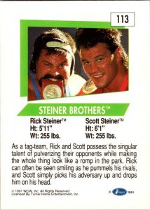 1991 WCW Wrestling Card Steiner Brothers sk21140