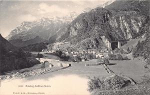 AMSTEG SWITZERLAND GOTTHARDBAHN~A G WEHRLI #2080 POSTCARD 1910s